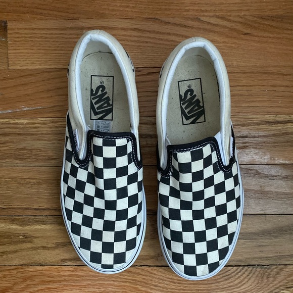 off white checkered vans